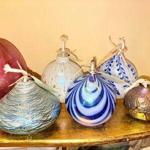 Art Glass Oil Candle Collection